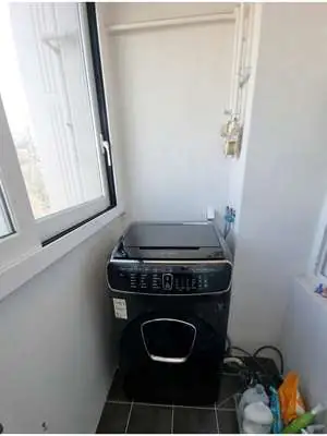 세탁기 위 건조기 랙 작업 과정 1