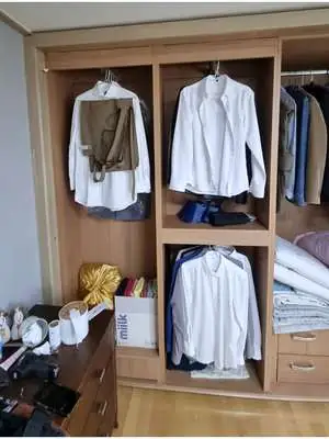 붙박이장 문 수리 작업 과정 1