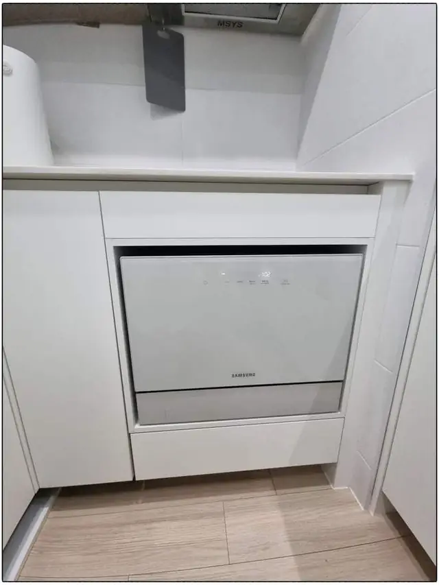 식기세척기 하부장 빌트인 작업 후