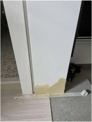 문틀 필름 시공 작업 과정 1