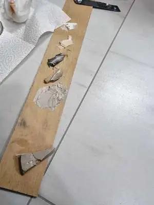 정수기 구멍 복원 작업 과정 2